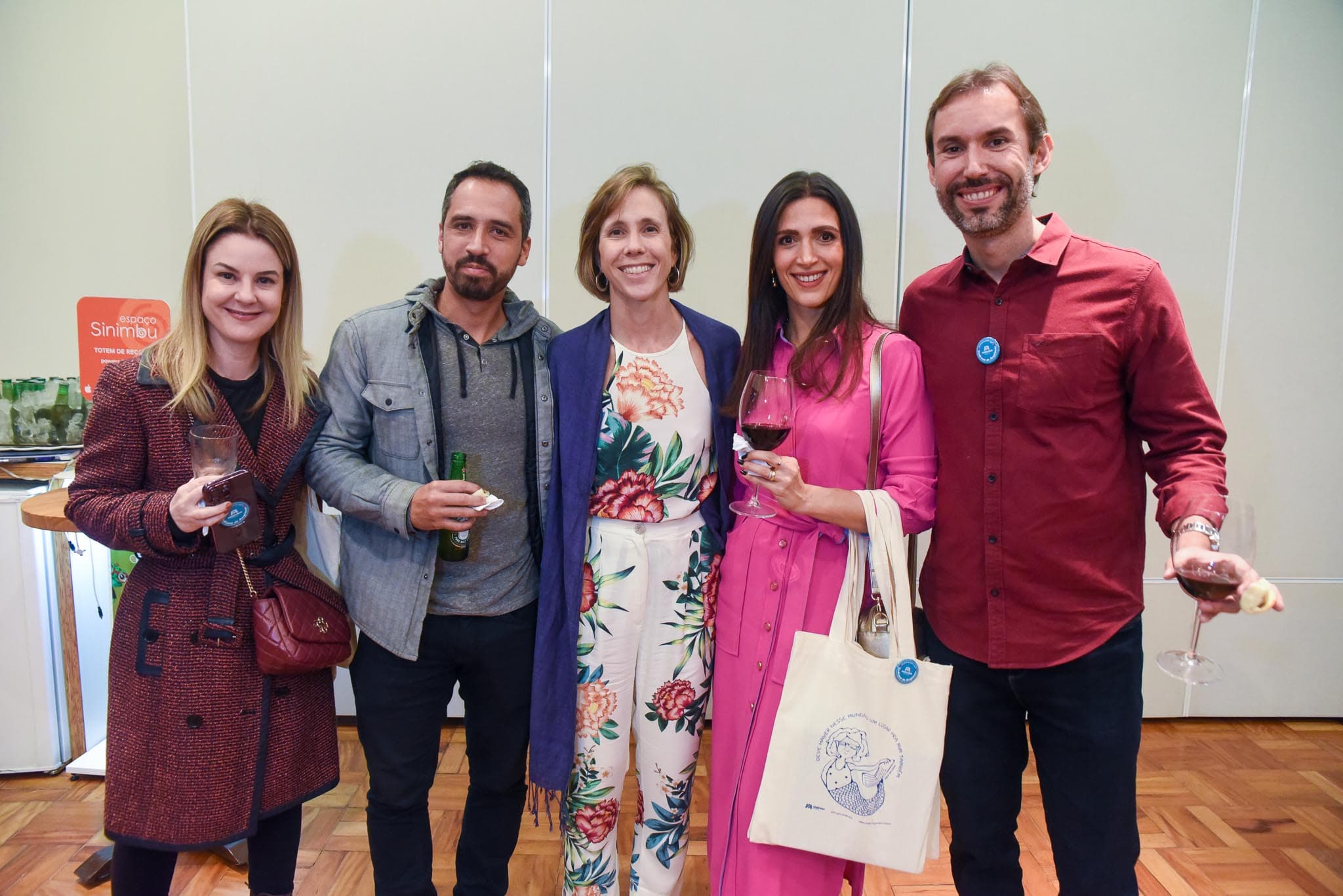 Convidados no coquetel de lançamento