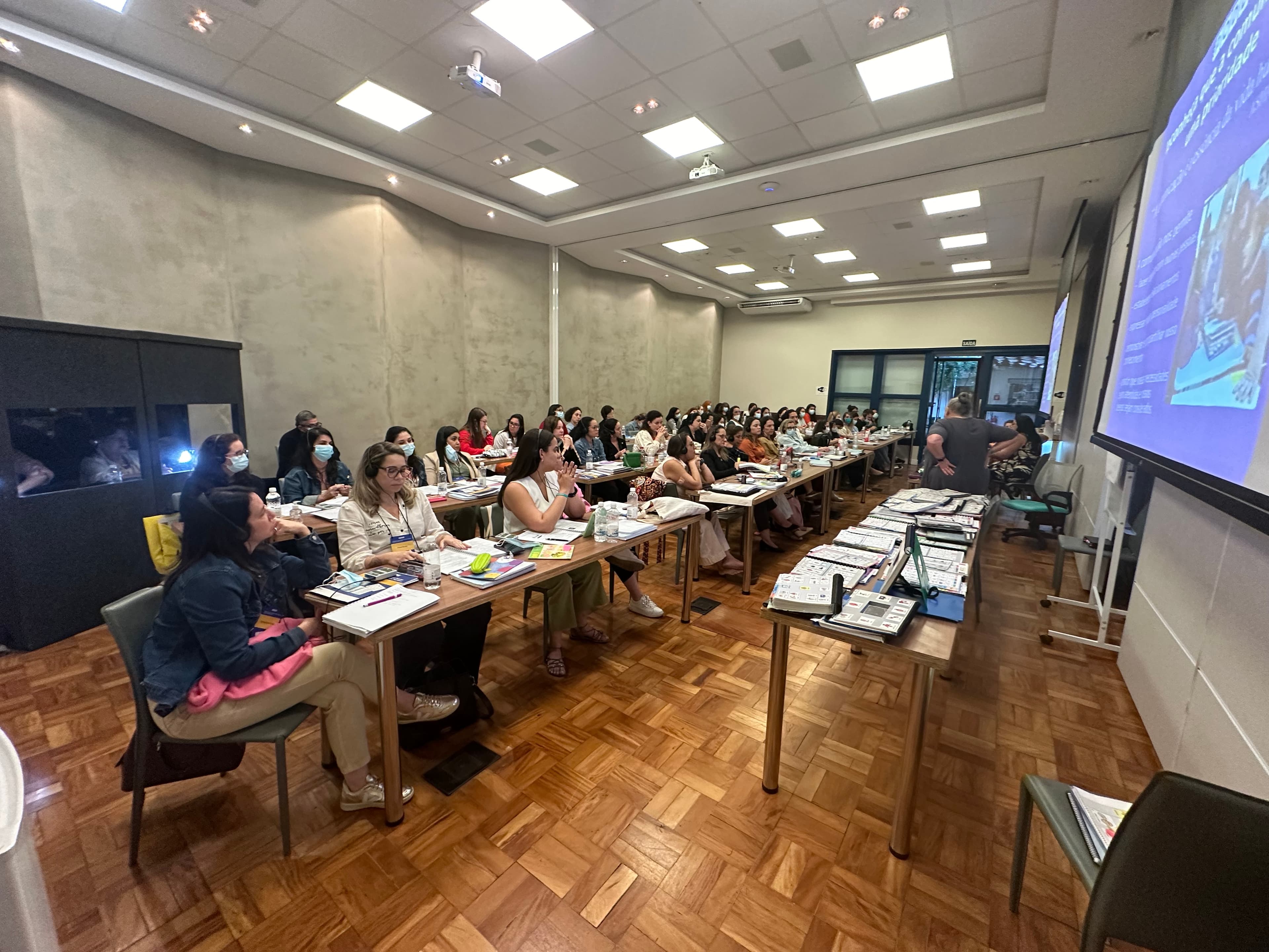 Curso PODD — participantes em atividade